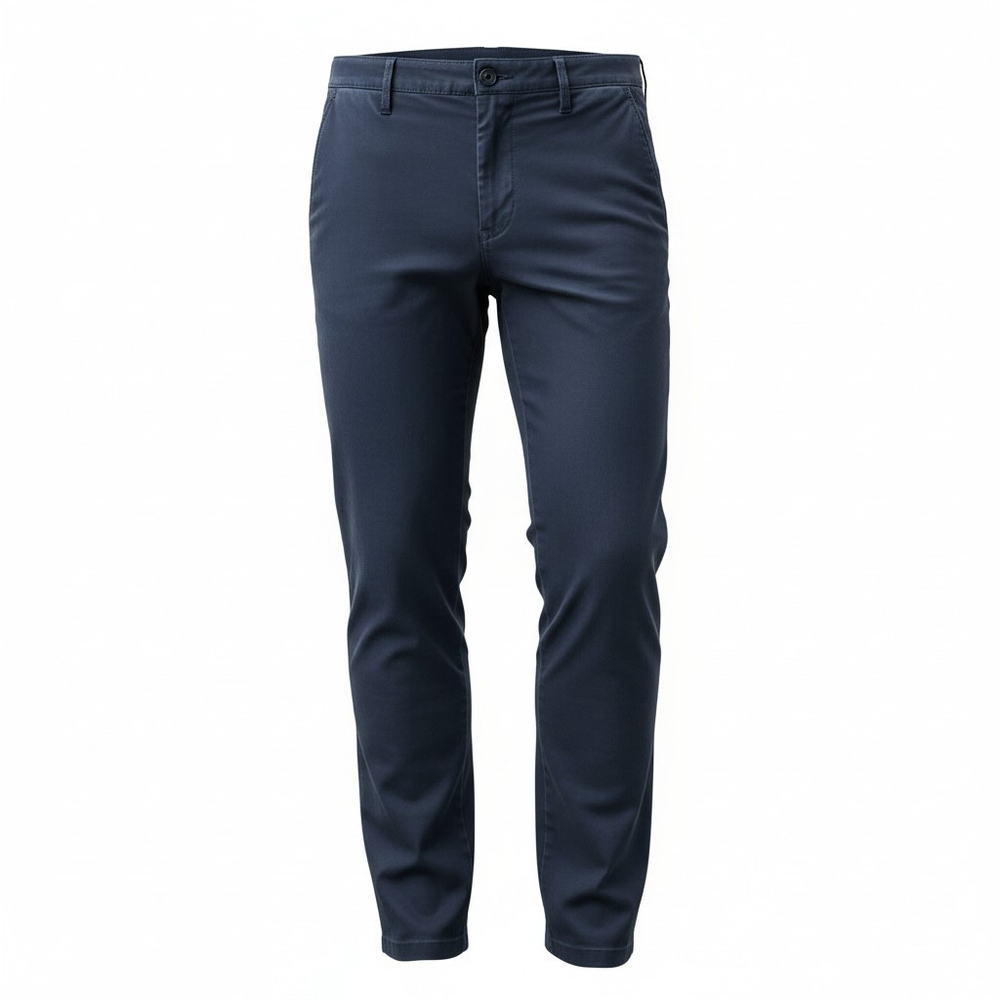 BRAX Navy Fancy Slim-Fit Straight Stretch Chino Size 32/31 Men's Excellent